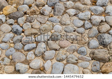 Stones crushed stone and gravel close-up as an abstract background