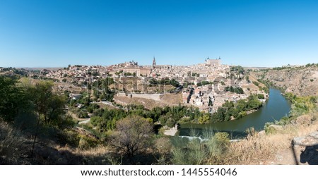 A panoramic view of Toledo, Spain; a UNESCO world heritage site.