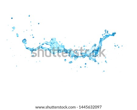 water Splash isolate On White Background