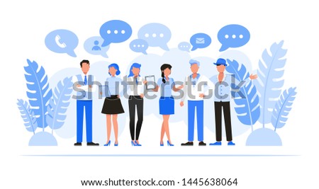 Business people character vector design. Business Networking concept.