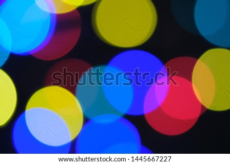garland lights in background blur