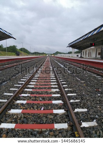 This is a picture of railway track