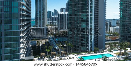 Miami Skyline downtown building sky scrappers 
