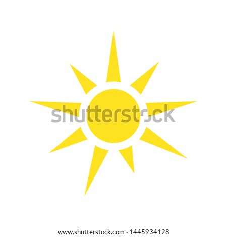 yellow sun icon vector design