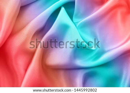 colorful fabric abstract background, pattern wave fabric silk texture background 
