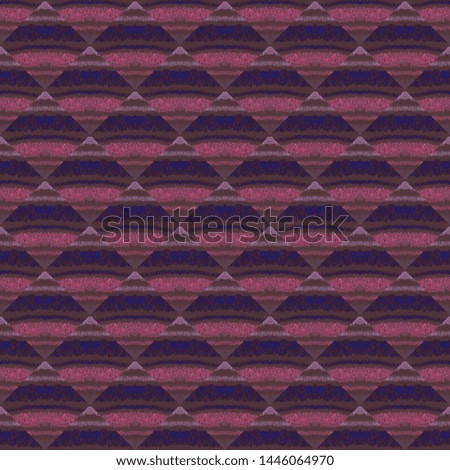 Ethnic violet colorful pattern. Seamless print. Mexican design. Indian motif. African folk patchwork. Line geometric print. Boho texture. White, pink, cyan, black, green aztec pattern.