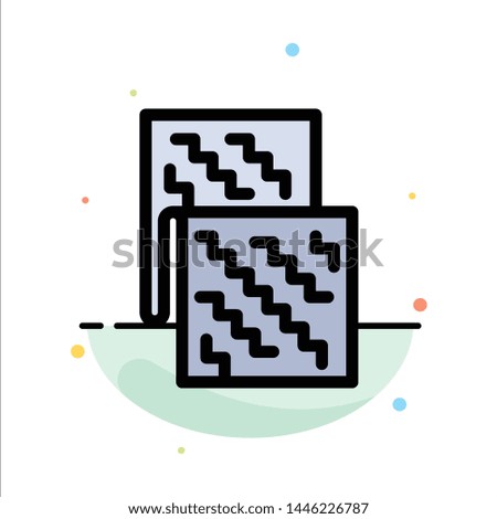 Cloth, Electronic, Fabric, Future, Material Abstract Flat Color Icon Template