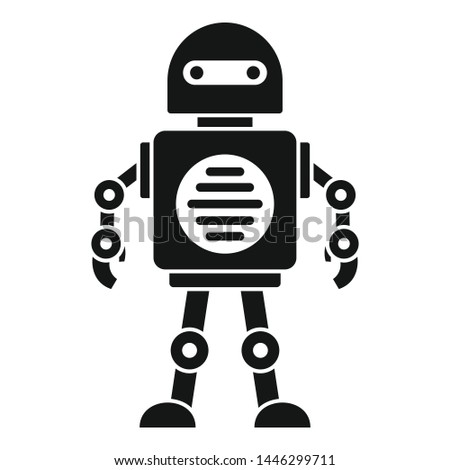 Robot icon. Simple illustration of robot vector icon for web design isolated on white background