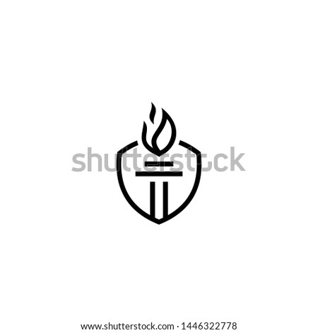 Vector Torch Logo Design Inspiration