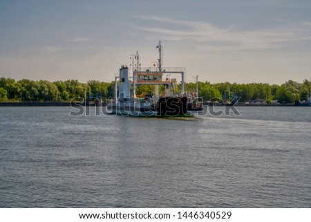 Krasibor, Poland, ferry connection through Świna in Świnoujście between the island of Wolin and Uznam