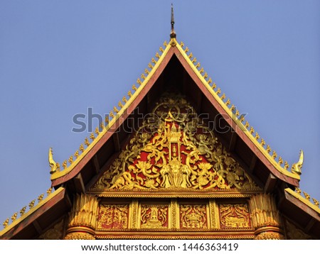 The ancient Wat in Vientiane, Laos