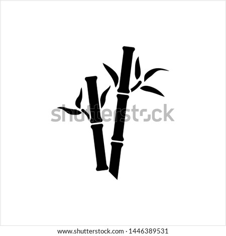 Bamboo Tree Icon Vector Art Illustration