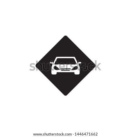 Template Simple Design Icon Parking Sign Symbol