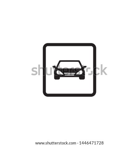 Template Simple Design Icon Parking Sign Symbol