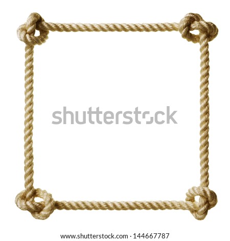 rope frame Royalty-Free Stock Photo #144667787