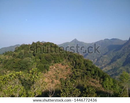
pictures of mountain scenery in one area in Indonesia