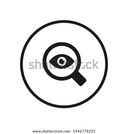 Eye icon vector. Look and Vision symbol. Eye logo design inspiration