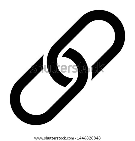 Link Icon, Vector Illustration,User Interface Glyph Royalty-Free Stock Photo #1446828848