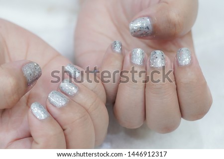 Nails gel polish painting fingernails