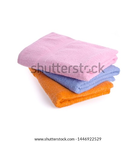 towel or bath towel on a background new
