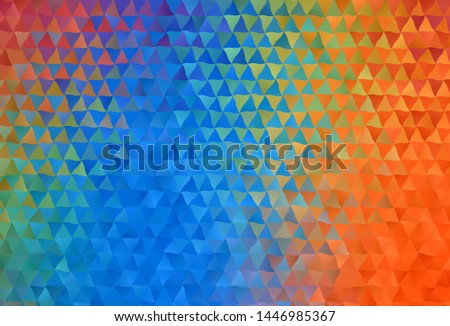 Dark Multicolor vector shining triangular backdrop. Colorful abstract illustration with triangles. Pattern for a brand book's backdrop.