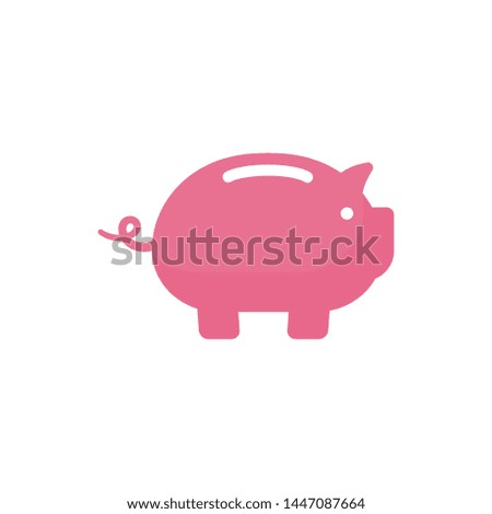 piggy bank vector icon design. piggy bank symbol design illustration