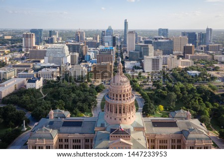 Aerial of City of Austin Texas