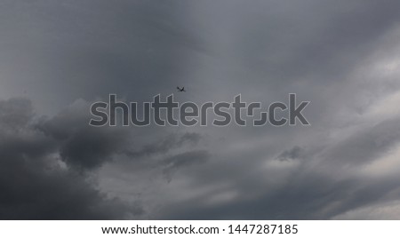 Stormy sky with clouds. Background.