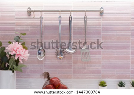Kitchen Utensil Hanging on Wall