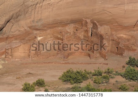 The lower part of White House Ruins, Canyon de Chelly National Monument, Arizona
