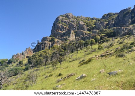 View of Monte Arcuentu, Arbus