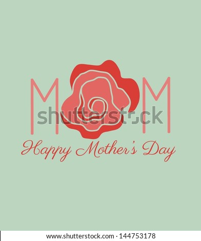 Vintage mothers day card