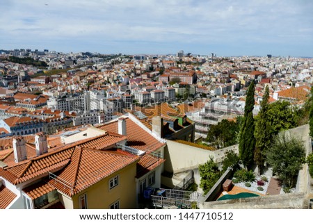 view of the city of lisbon portugal, beautiful photo digital picture