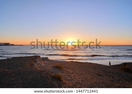 Photo Picture of a Beautiful Colored Sunset