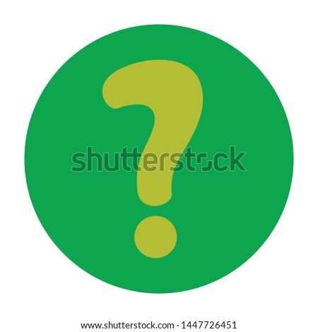 question icon. flat illustration of question vector icon for web