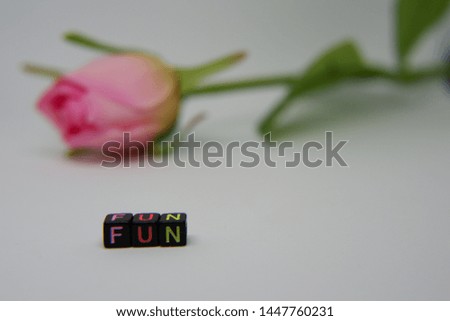 Colorful alphabet square beads concept in selective focus
