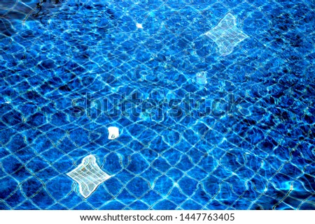 Photo background blue transparent beautiful water pool in the tropics