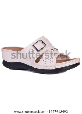 Summer shoes for women isolated