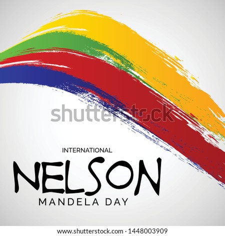 Vector illustration of a Background for International Nelson Mandela Day.