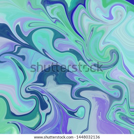 liquid abstract background with oil painting streaks and marble color