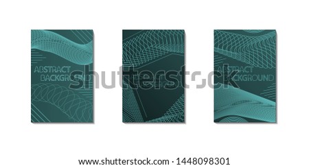 A selection of templates on the card. Abstract background .Vector cover design illustration