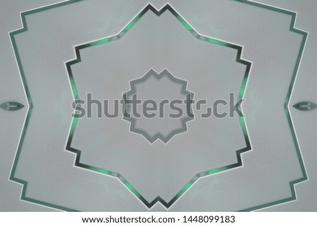 Radial Kaleidoscope. Geometric mirror abstract pattern. Background of color reflections mandala.
