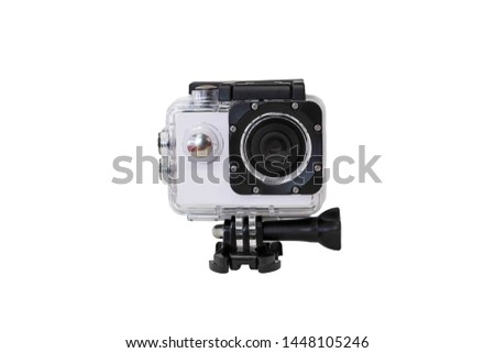 Action Camera on white background.