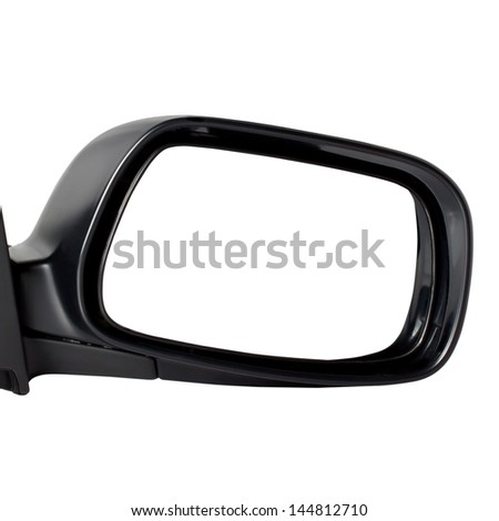 Car Mirror Isolated On White Background Royalty-Free Stock Photo #144812710
