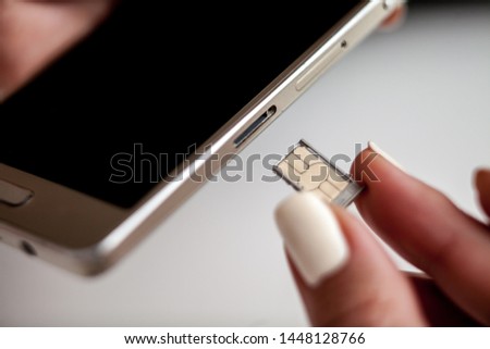 SIM card replacement in the phone