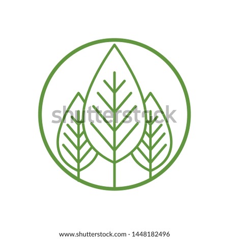 Natural leaf icon/logo concept design