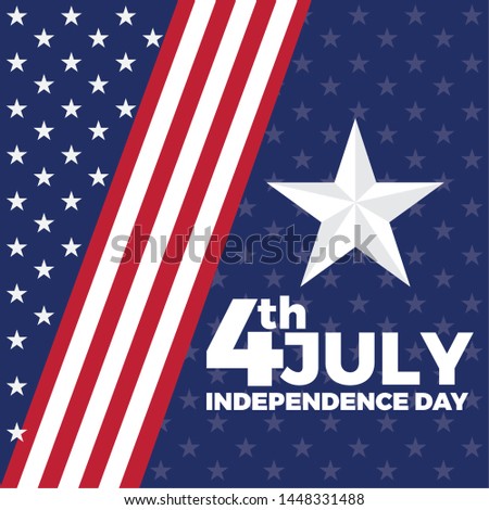USA Independence day graphic design - Vector illustration