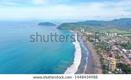 It's a beautiful picture of Jaco Beach, Costa Rica. Natural Beauty of earth for tourists.  
