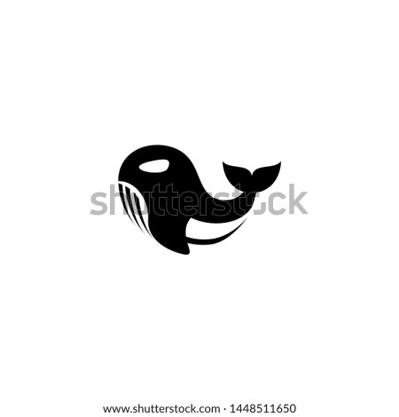 Whale Logo Design Vector Template