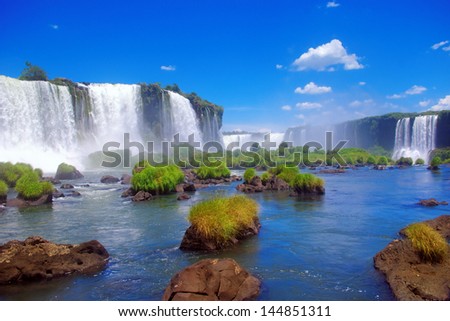 Iguacu Falls, Brazil Royalty-Free Stock Photo #144851311